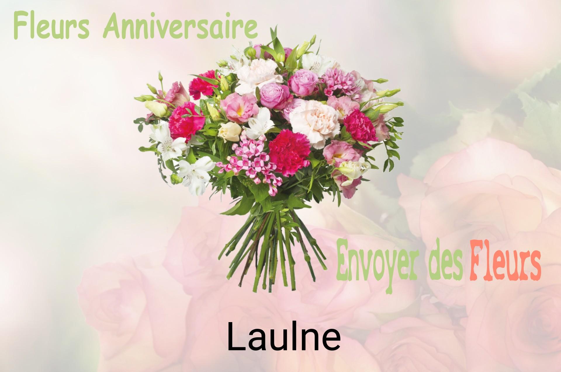 Bouquet de fleurs d’anniversaire livré à Laulne
